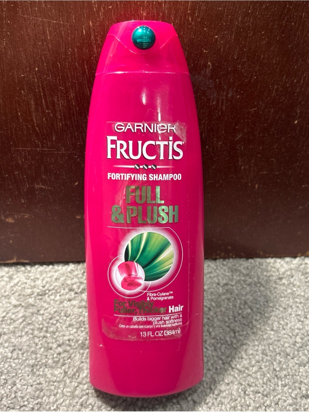 Garnier Fructis Full & Plush Fortifying Shampoo for Fuller Thicker Hair 13oz